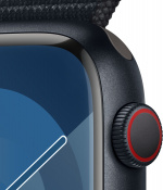 Apple Watch Series 9 (GPS + Cellular) 45 mm Midnight Blue aluminiumsdeksel og Midnight Blue Sport Loop-rem (MRMF3)