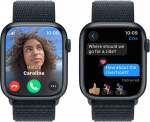 Apple Watch Series 9 (GPS + Cellular) 45 mm Midnight Blue aluminiumsdeksel og Midnight Blue Sport Loop-rem (MRMF3)