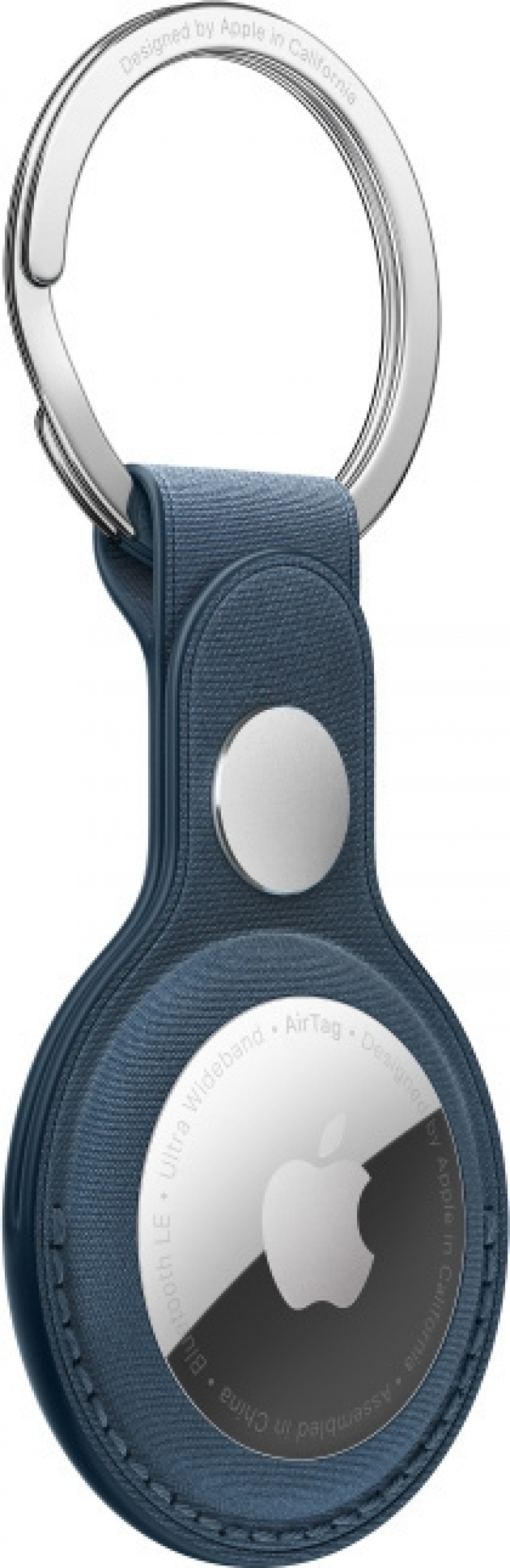 Apple FineWoven AirTag nøkkelring, calm sea blue