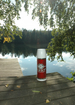 Airam termosflaske 1 liter, rød