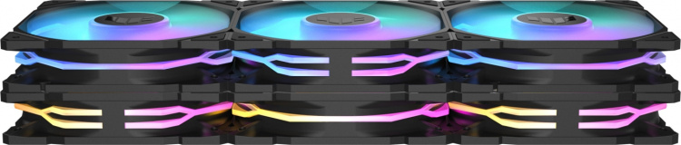 ASUS TUF Gaming TR 120 ARGB Reverse PWM-vifte, 120 mm, svart, 3-pk