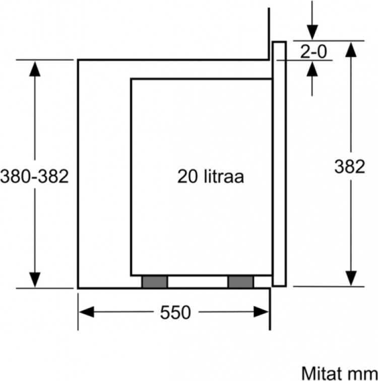 Bosch BFL524MS0 Serie 6 mikrobølgeovn, stål