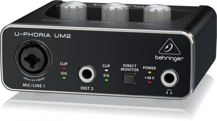 BEHRINGER U-Phoria UM2 lydkort for USB-buss