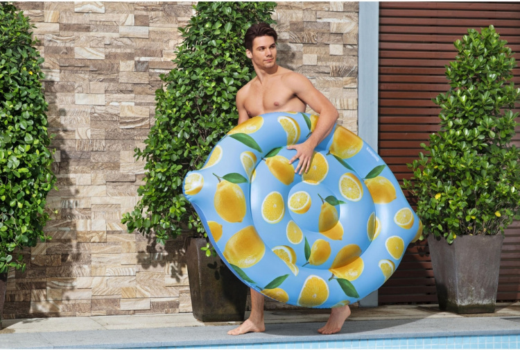 Bestway Bademadrass med sitronduft, 176 x 122 cm Bestway Bademadrass med sitronduft, 176 x 122 cm