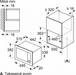 Bosch BFL523MW3 Serie 2 mikrobølgeovn, hvit