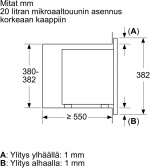 Bosch BFL623MS3 Serie 2 mikrobølgeovn, stål