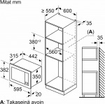 Bosch BFL623MS3 Serie 2 mikrobølgeovn, stål
