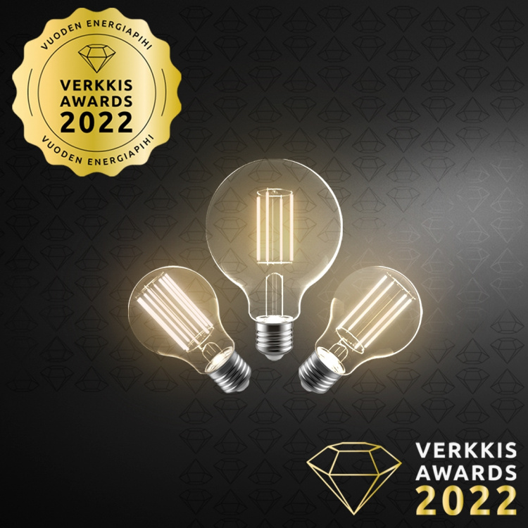 Airam LED A60-lampe, E27, 4000K, 806lm, klar kobber