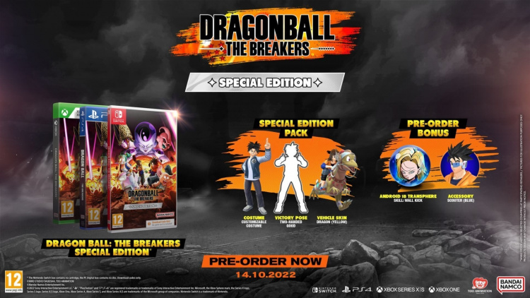 Bandai Namco Entertainment Dragon Ball: The Breakers - Special Edition spill, PS4 Bandai Namco Entertainment Dragon Ball: The Breakers - Special Edition spill, PS4