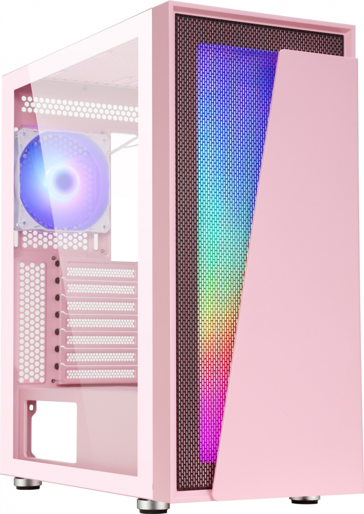 Blackstorm Artemis 3705 ATX-kabinett med vindu, rosa