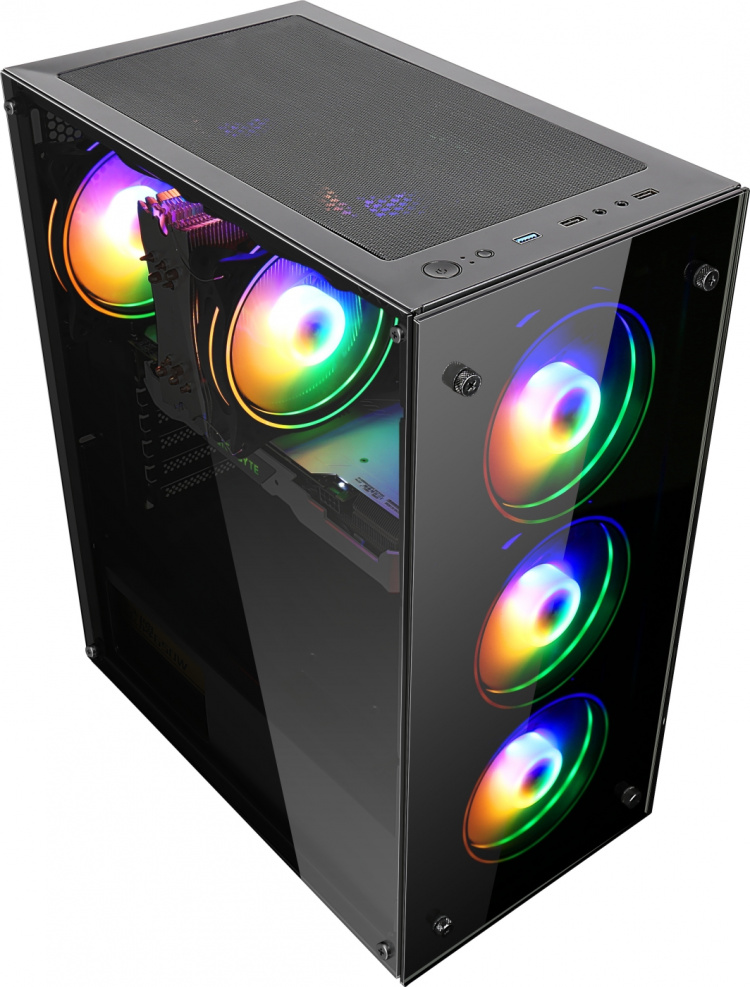 Blackstorm Artemis 205B ATX-kabinett med vindu, svart