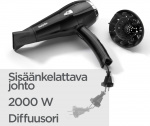 BaByliss D374DE Cordkeeper 2000 hårføner BaByliss D374DE Cordkeeper 2000 hårføner