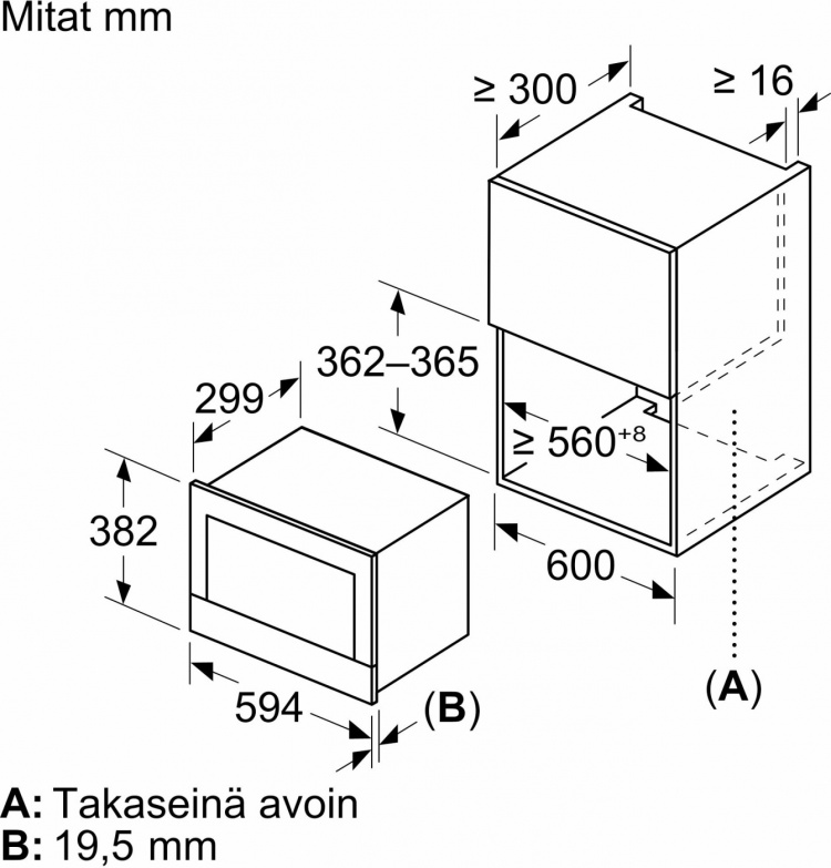 Bosch BFR7221B1 Serie 8 mikrobølgeovn, svart