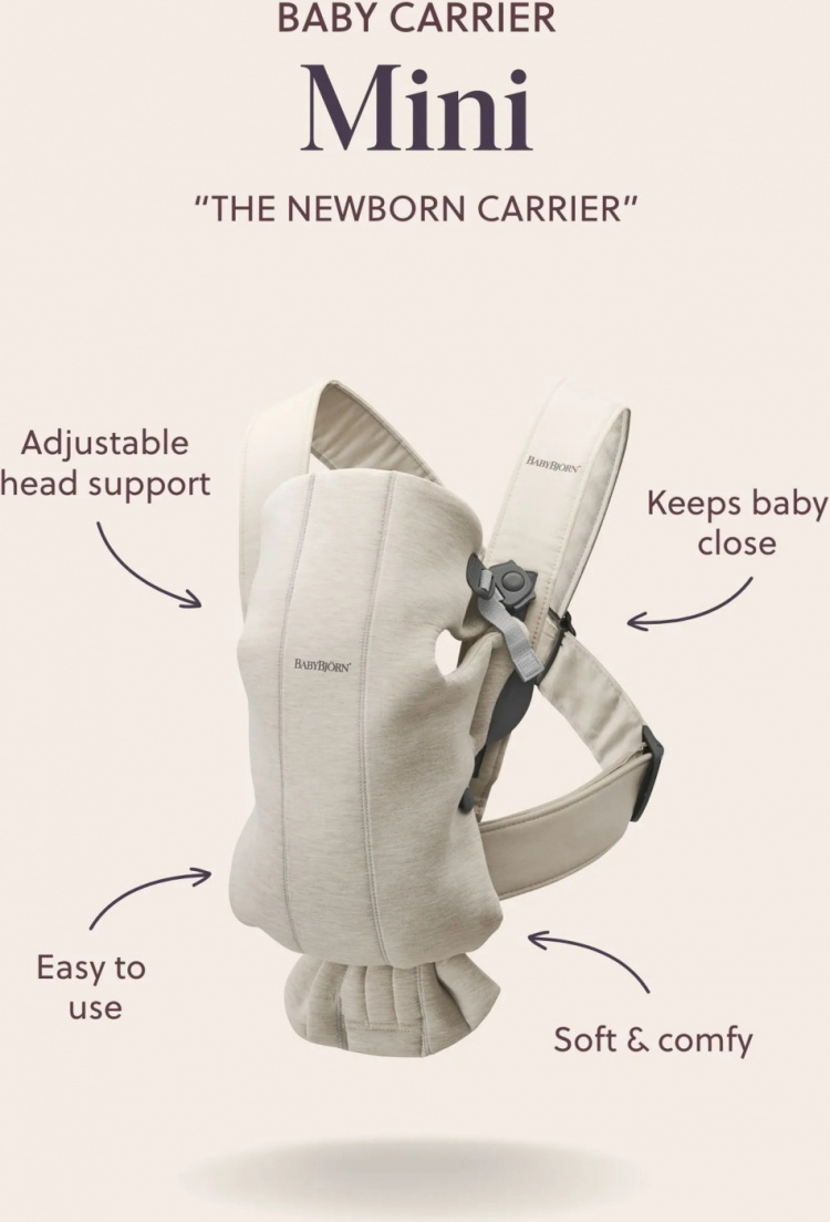 BabyBjörn Mini Woven-ryggsekk, mørkegrønn