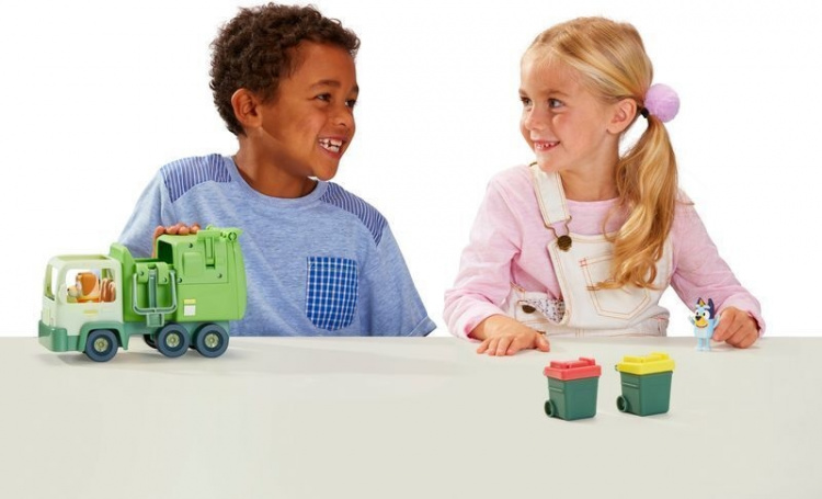 BLUEY søppelbil og figurer