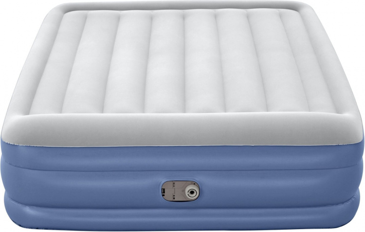 Bestway Tritech™ Luftmadrass Queen luftfylt ekstraseng, innebygd pumpe, 203 x 152 x 46 cm