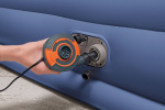 Bestway Tritech™ Luftmadrass Queen luftfylt ekstraseng, innebygd pumpe, 203 x 152 x 46 cm