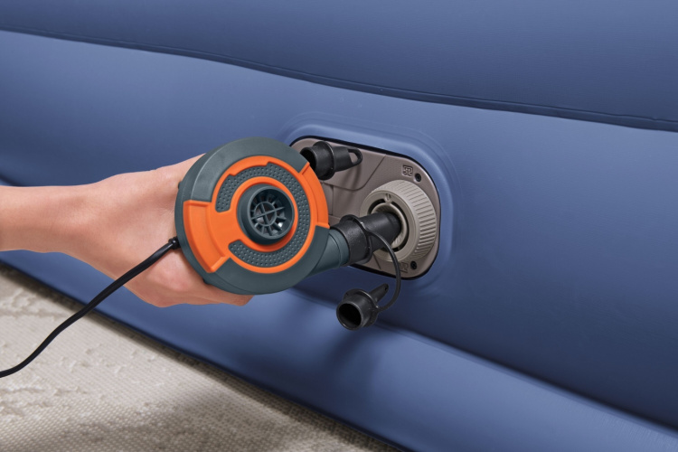 Bestway Tritech™ Luftmadrass Queen luftfylt ekstraseng, innebygd pumpe, 203 x 152 x 46 cm