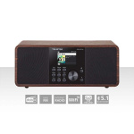 TELESTAR DIRA S 24i Multifunksjonell stereoradio DAB+ / FM / Internett / Bluetooth Wood