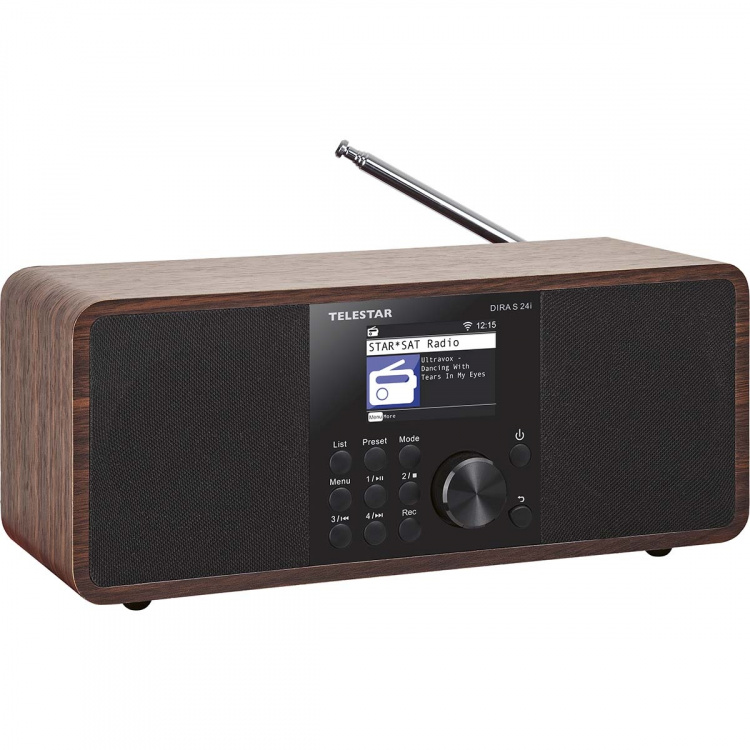TELESTAR DIRA S 24i Multifunksjonell stereoradio DAB+ / FM / Internett / Bluetooth Wood