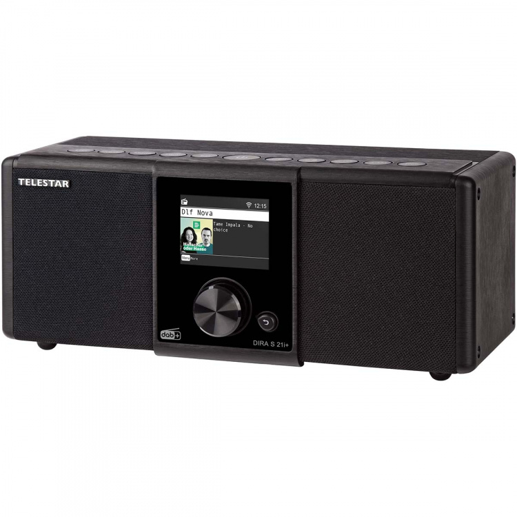 TELESTAR DIRA S21i+ EWF Multifunksjonell stereoradio DAB+ / FM / Internett / Bluetooth Svart