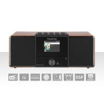 TELESTAR DIRA S32i CD EWF Multifunksjonell stereoradio med CD-spiller DAB+ / FM / Internett / Bluetooth Wood