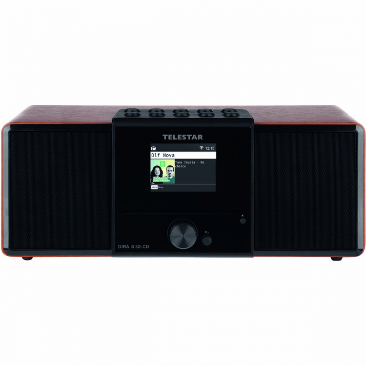 TELESTAR DIRA S32i CD EWF Multifunksjonell stereoradio med CD-spiller DAB+ / FM / Internett / Bluetooth Wood