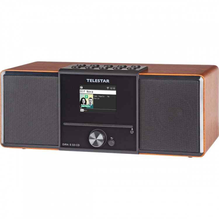 TELESTAR DIRA S32i CD EWF Multifunksjonell stereoradio med CD-spiller DAB+ / FM / Internett / Bluetooth Wood