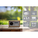 imperial DABMAN 30 Mobil DAB+ / FM-radio Wood