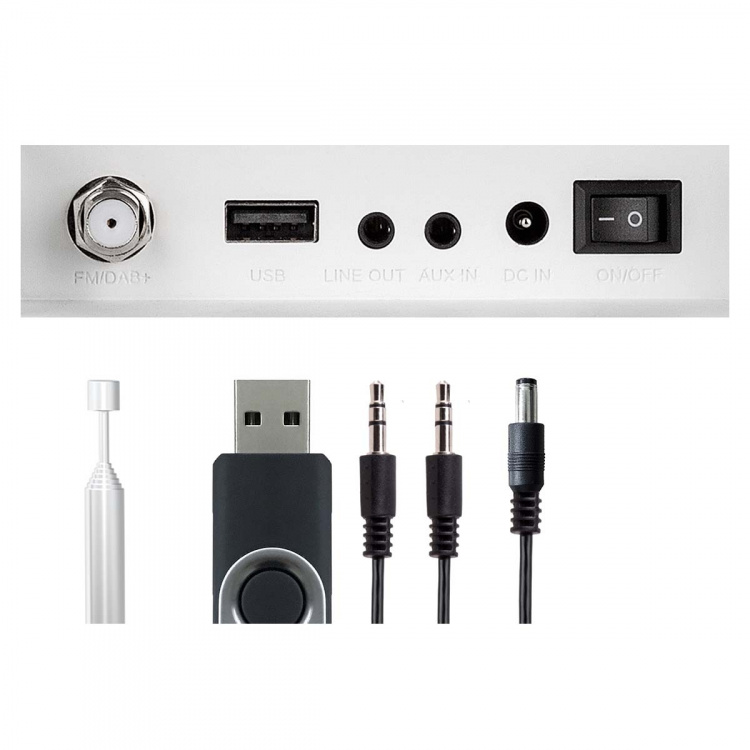 imperial DABMAN i460 multifunksjonell radio hvit-sølv imperial DABMAN i460 multifunksjonell radio hvit-sølv