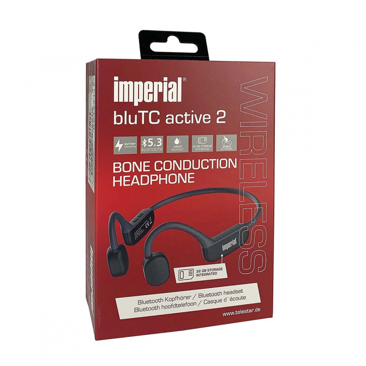 imperial bluTC active 2 Bone Conduction-hodetelefoner Svart