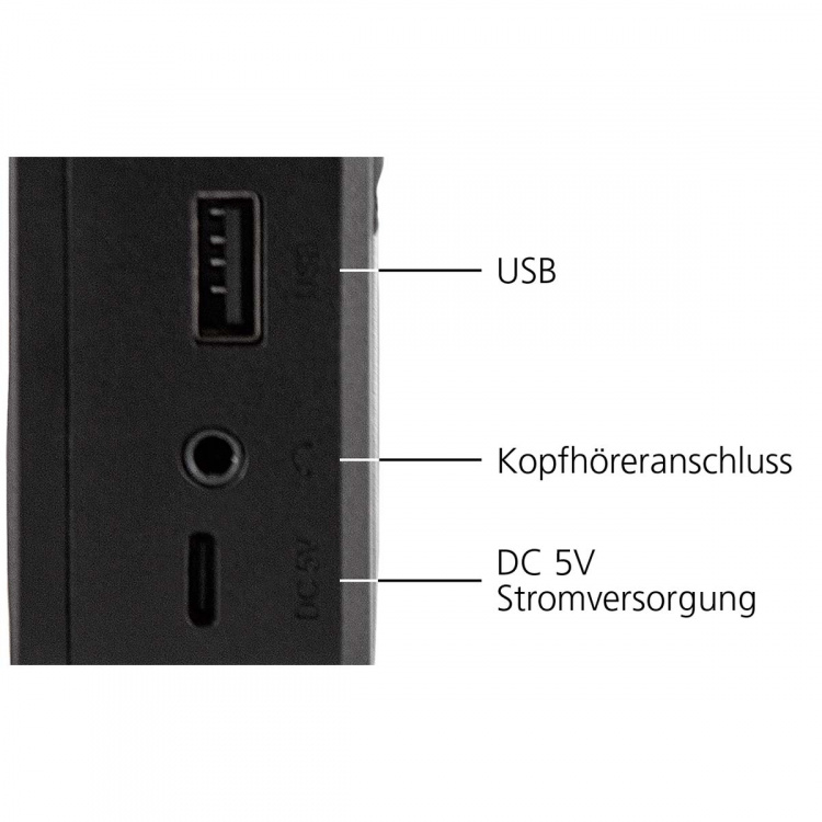 imperial DABMAN 17 bærbar DAB+/FM-radio med Bluetooth svart