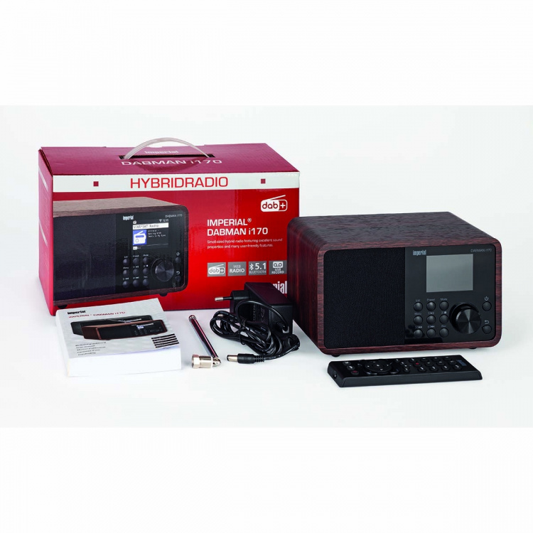 imperial DABMAN i170 DAB+ og Internett-radio Wood Look imperial DABMAN i170 DAB+ og Internett-radio Wood Look