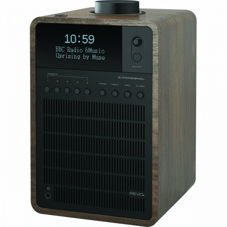 REVO SuperSignal DAB+ / FM / Bluetooth kombinasjonsradio valnøtt-svart