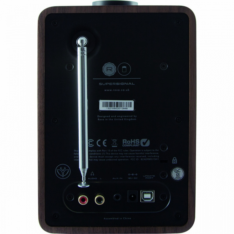 REVO SuperSignal DAB+ / FM / Bluetooth kombinasjonsradio valnøtt-svart