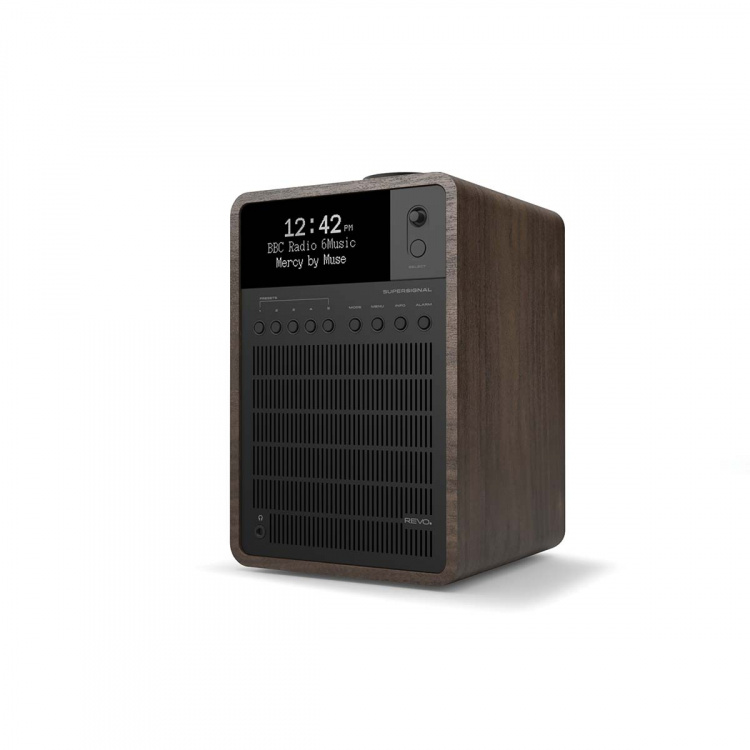 REVO SuperSignal DAB+ / FM / Bluetooth kombinasjonsradio valnøtt-svart
