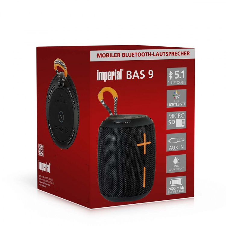 imperial BAS 9 Bluetooth-høyttaler imperial BAS 9 Bluetooth-høyttaler