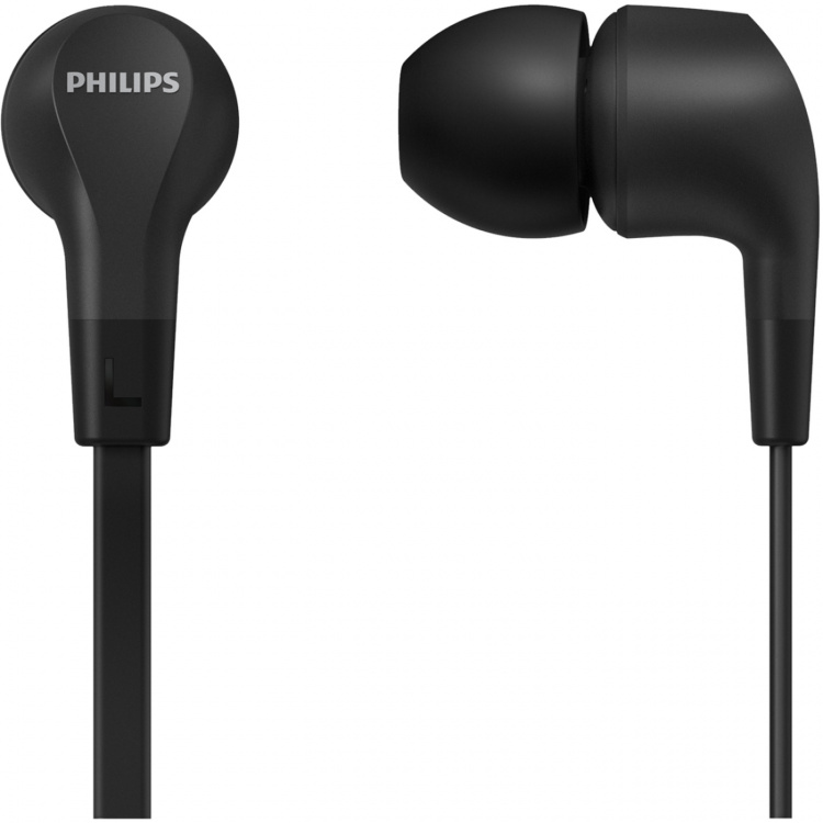 Philips TAE1105BK Kablede in-ear-hodetelefoner med innebygd fjernkontroll. Svart farge