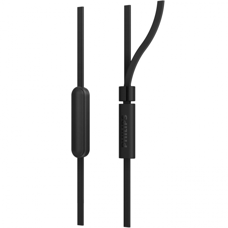 Philips TAE1105BK Kablede in-ear-hodetelefoner med innebygd fjernkontroll. Svart farge
