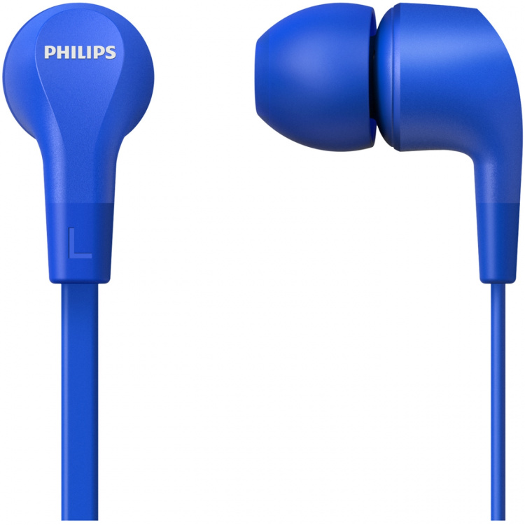 Philips TAE1105BL Kablede in-ear-hodetelefoner med innebygd fjernkontroll. Blå i fargen