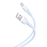 Xo kabel NB212 USB - microUSB 1,0 m 2,1A blå