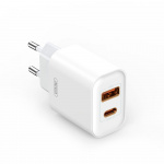 Xo vegglader CE12 PD QC 3.0 20W 1x USB 1x USB-C hvit