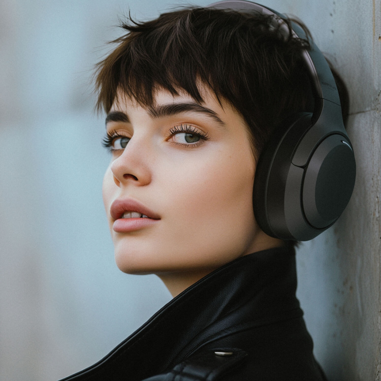 Happy Plugs Headphone Play Lite Over-Ear Wireless Black Happy Plugs Headphone Play Lite Over-Ear Wireless Black