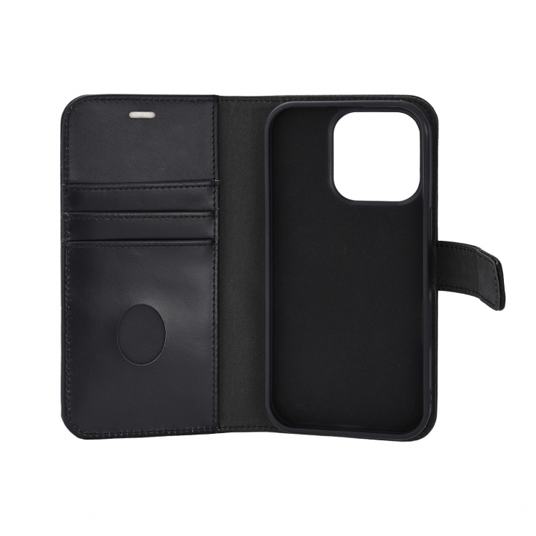 Radicover 2in1 Anti Radiation RFID 3 card MagS iPhone 16 Pro Black Leather Radicover 2in1 Anti Radiation RFID 3 card MagS iPhone 16 Pro Black Leather