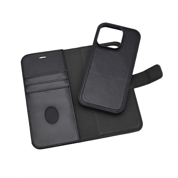 Radicover 2in1 Anti Radiation RFID 3 card MagS iPhone 16 Pro Black Leather Radicover 2in1 Anti Radiation RFID 3 card MagS iPhone 16 Pro Black Leather