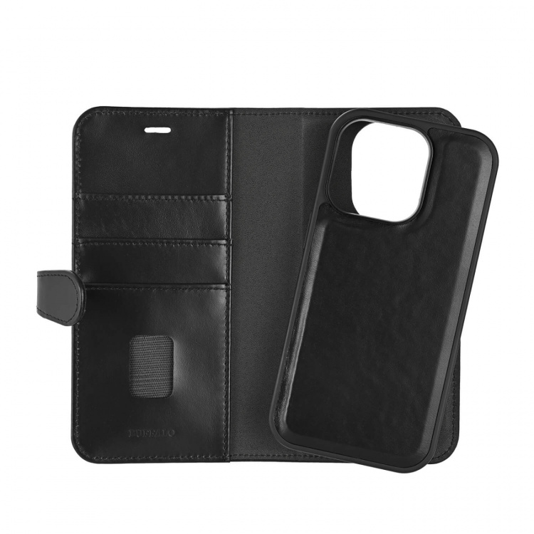Buffalo 2in1 Leather 3 card MagSeries iPhone 16 Pro Black