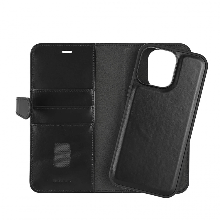 Buffalo 2in1 Leather 3 card MagSeries iPhone 16 Pro Max Black