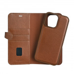 Buffalo 2in1 Leather 3 card MagSeries iPhone 16 Pro Max Brown