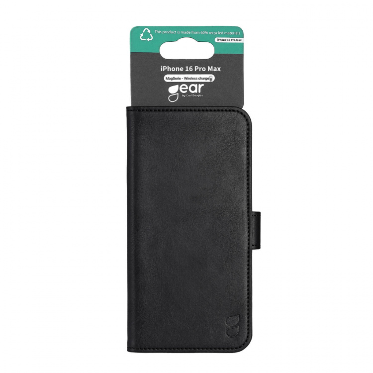 Gear Wallet Case 3 Card Slots Magseries Black - iPhone 16 Pro Max