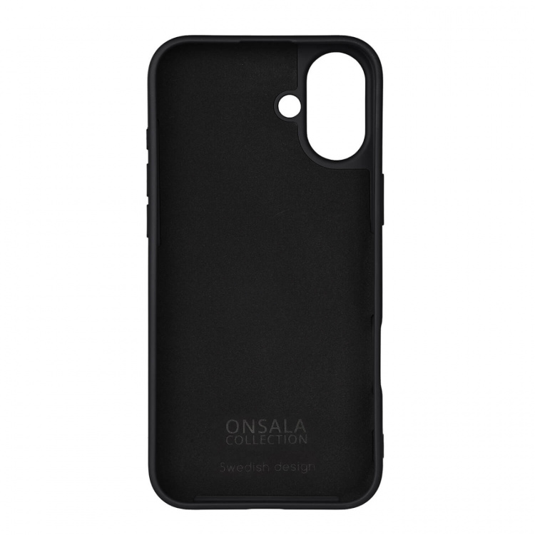 Onsala Back Sil Touch Recycled MagSerie iPhone 16 Plus Black Onsala Back Sil Touch Recycled MagSerie iPhone 16 Plus Black